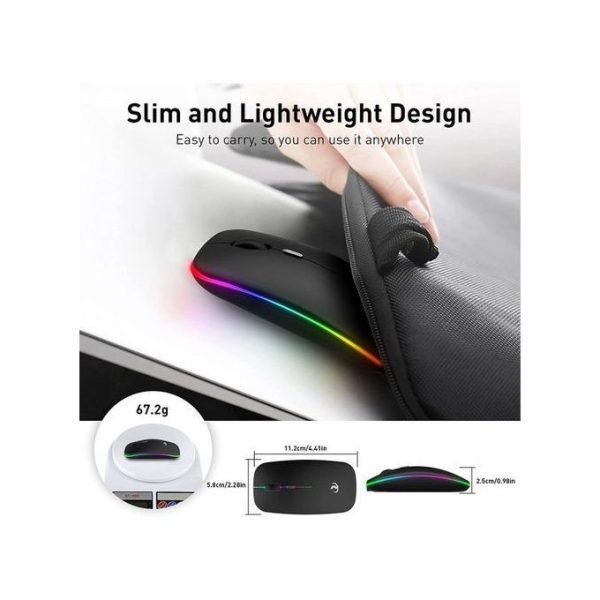 Wireless 2.4GHz Mice Rechargeable Mute - Image 5