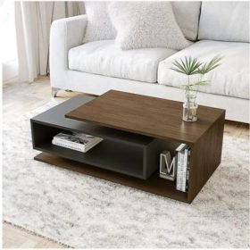 Exquisite Wooden Coffee Center Table Brown And Black