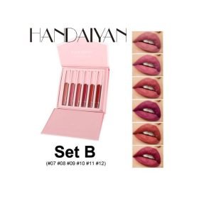 6 Color Lip Glaze Set Matte Lipstick Set