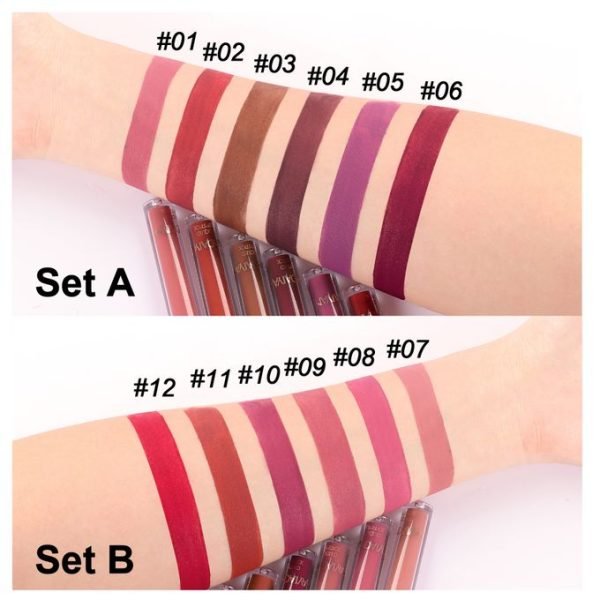 6 Color Lip Glaze Set Matte Lipstick Set - Image 4
