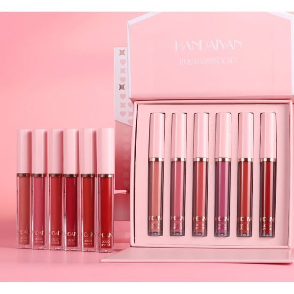 6 Color Lip Glaze Set Matte Lipstick Set - Image 6