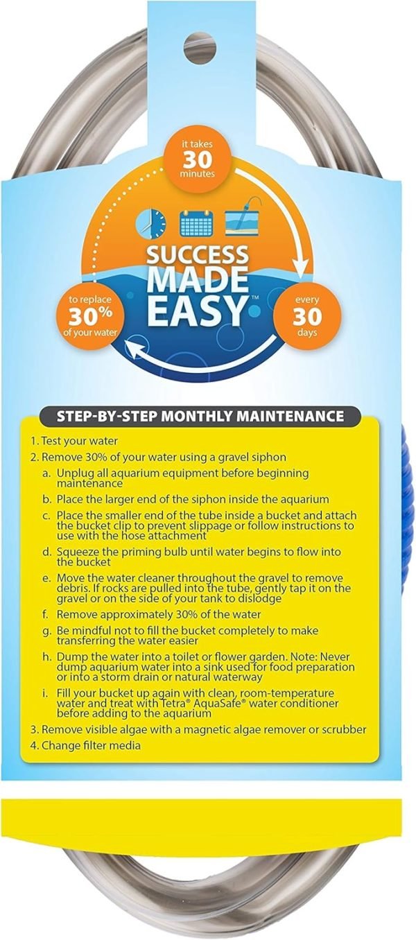 Tetra Water Cleaner Gravel Siphon for Aquariums, Easily Clean Freshwater Aquariums - Image 3